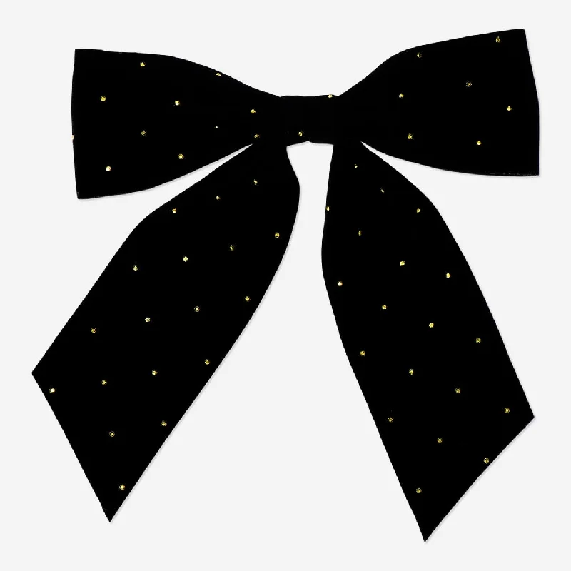 Black bow hair clip