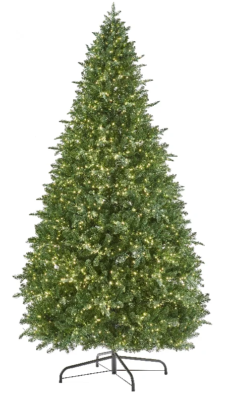 Bosk 10ft Pre-lit Eaton Fir Life-Like Artificial Christmas Tree with 4300 LED Compact Lights