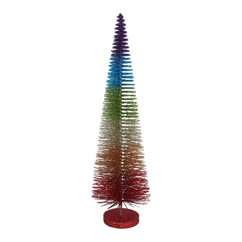 Gisela Graham Rainbow Bristle Tree, 48cm