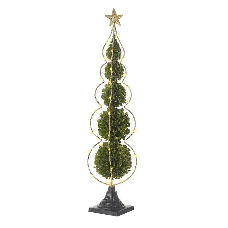 Lit Topiary Tree, 80cm