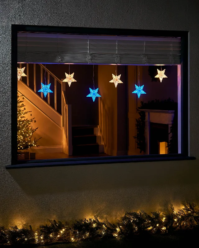 Flashing Star Curtain Net Light, 2.2 m