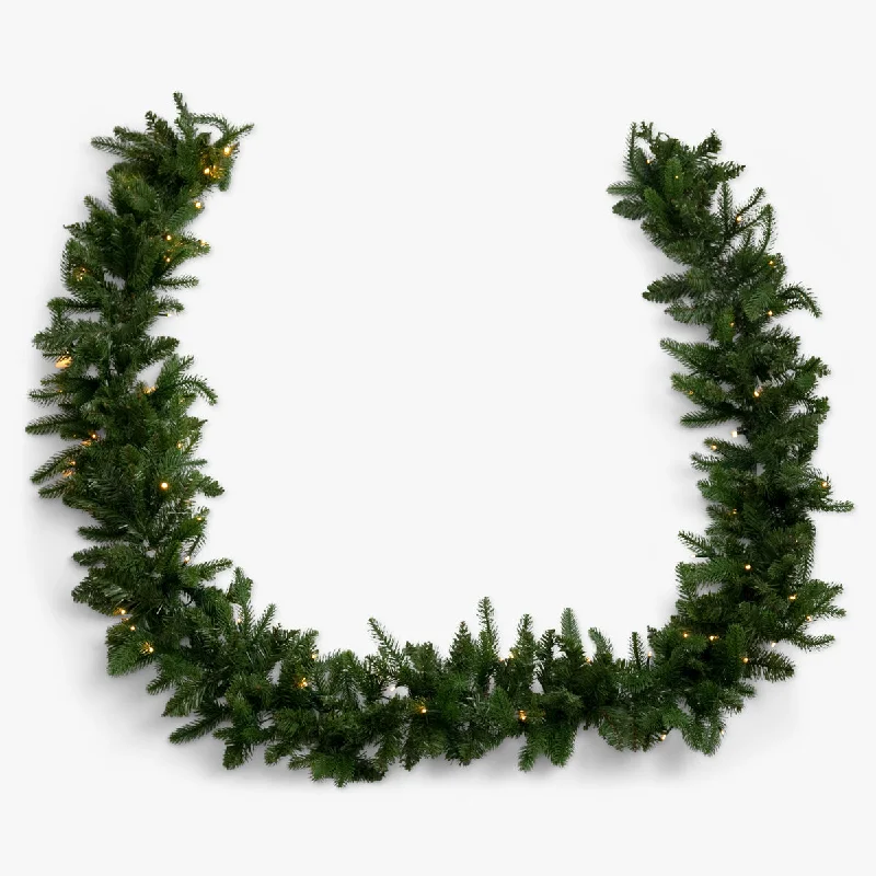 Vermont Green Pre-Lit Garland 270cm