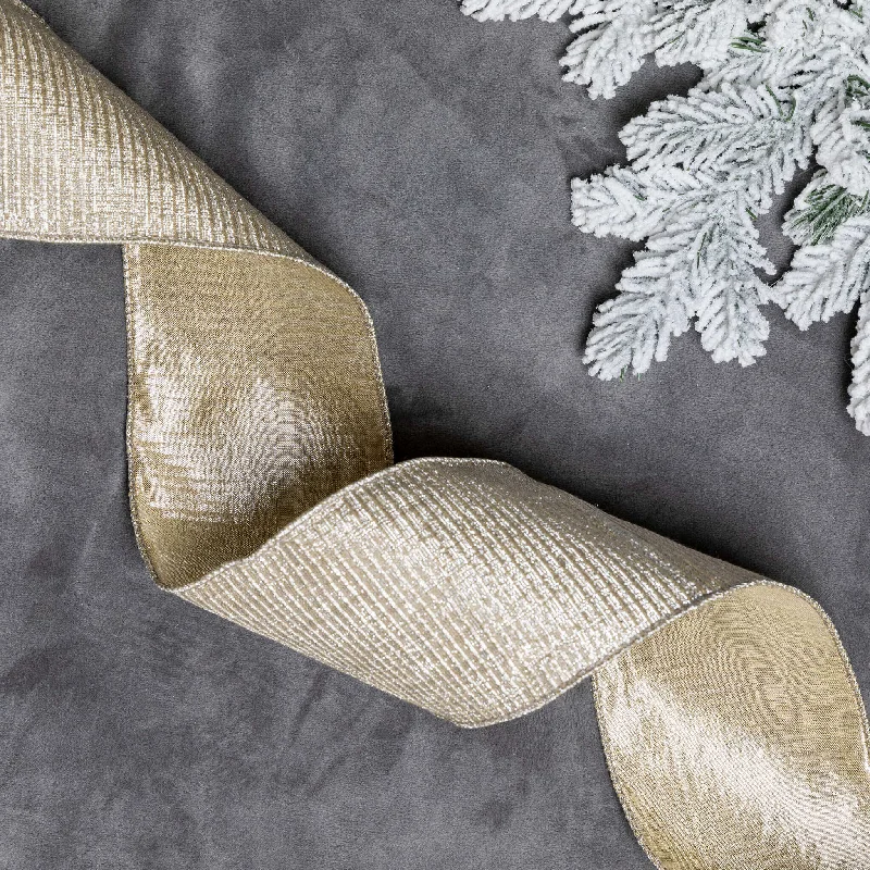 Champagne Ribbon (10 yards) | King of Christmas